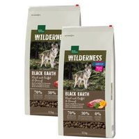 REAL NATURE WILDERNESS Maxi Adult Black Earth Rind mit Strauß & Büffel 2x12 kg von REAL NATURE