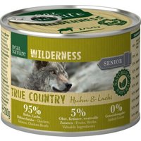 REAL NATURE WILDERNESS Nassfutter für Hunde Senior True Country Huhn & Lachs 6x200 g von REAL NATURE