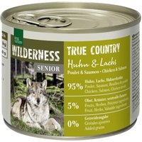 REAL NATURE WILDERNESS Nassfutter für Hunde Senior True Country Huhn & Lachs 12x200 g von REAL NATURE