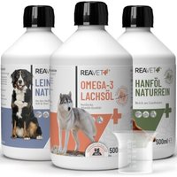 REAVET Barf Futteröl 3 Sorten x 500ml von REAVET