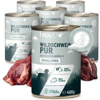 REAVET Hunde Nassfutter - Wildschwein PUR 6x400 g REAVET Hunde Nassfutter - Wildschwein PUR 6x400 g von REAVET