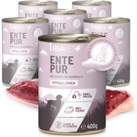 REAVET Hundenassfutter - Ente Pur 6 x 400g von REAVET