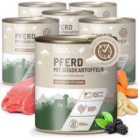 REAVET Hundenassfutter - Pferd mit Süßkartoffeln an Pastinaken & Brombeeren | 6 x 800g von REAVET