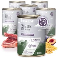 REAVET Hundenassfutter - Ziege mit Hirse an Kichererbsen & Pflaume | 6 x 400g von REAVET