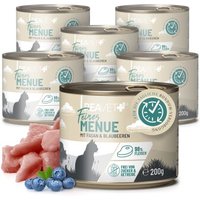 REAVET Katzenfutter nass - Huhn mit Fasan & Blaubeeren 6 x 200g von REAVET