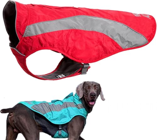 Kühlweste für Hunde mit Geschirr, Verdunstungskühler, Mantel, Kühljacke für Hunde für den Sommer, Outdoor, Wandern, Spazierengehen und Camping, leicht, reflektierend,XL,C von REBCACE