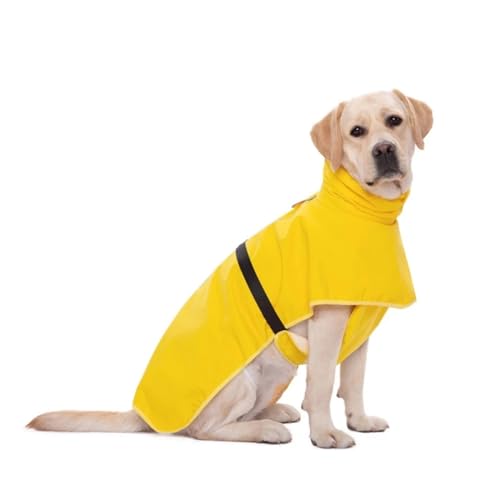 Outdoor Waterproof Pet Clothing Dog Raincoat Poncho Labrador Golden Retriever Corgi Medium Large Dog Clothing(Color:Yellow Color,Size:XXL) von RECORD BREAD