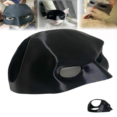 3D Batcat-Maske - Lustige Schwarze Fledermausmaske Für Katzen, Haustierkostüm Für Halloween Oder Alltäglichen Spaß von REGAPOG