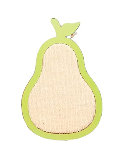 Kratzbrett Katze Sisal-Katzenkratzpads, Obstform, Katzenkratzer, An Der Wand Befestigte Katzenkratzer Mit Aufhängeschnur Und Saugnapf Kratzpappe Für Katzen(26 * 46cm) von REIFOR