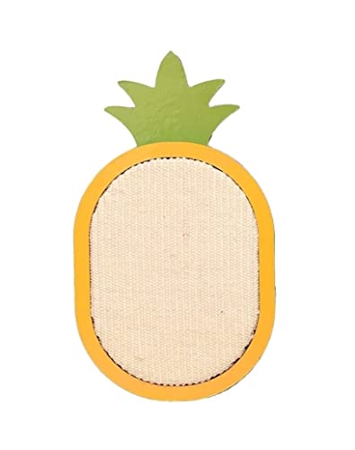 Kratzbrett Katze Sisal-Katzenkratzpads, Obstform, Katzenkratzer, An Der Wand Befestigte Katzenkratzer Mit Aufhängeschnur Und Saugnapf Kratzpappe Für Katzen(28 * 48cm) von REIFOR