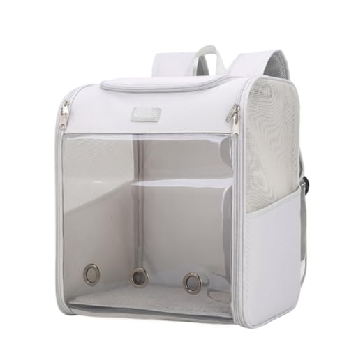 REIFOR Transportbox Hund Haustier-Rucksack, Katzen-Tragetasche, Tragbarer Outdoor-Reise-Haustierträger, Hunderucksack Katzentasche Transporttasche Katze(White) von REIFOR