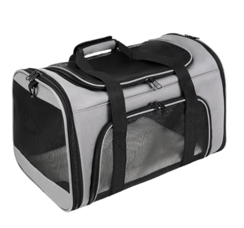 REIFOR Transportbox Hund Katzen-Tragetasche, Haustier-Tragetasche, Hunde-Tragetasche, Faltbarer Rucksack, Haustier-Tragetasche, Outdoor-Hundekäfig-Tragerucksack Katzentasche Transporttasche Katze(B) von REIFOR