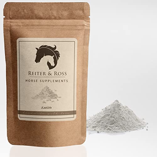 Reiter&Ross Zeolith, fein gemahlen, Zusatzfuttermittel für Pferde, 100% rein & natürlich, plastikfrei verpackt, 1000g/1kg von REITER & ROSS