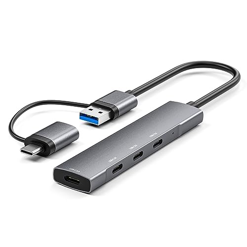 Hochgeschwindigkeits-Datentransfer-Dongle-Splitter für Laptop und PC, USB C 4, USB C, 5 Gbit/s von REITINGE