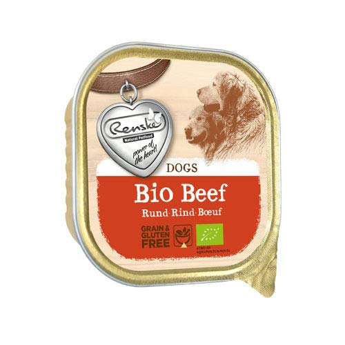 RENSKE biologisches Hundefutter - Rind - 9 x 300 g (Schälchen) von RENSKE