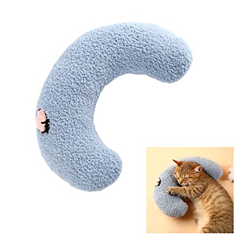 RENXR Little Pillow for Cats, Pet U-shaped Pillow Soft Fluffy Cat Pillow Calming Toy for Joint Relief Sleeping Improve von RENXR