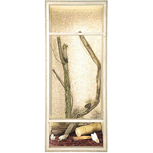 REPITERRA Terrarium für Reptilien & Amphibien, Hochterrarium, Holzterrarium mit Seitenbelüftung 60x120x60cm von REPITERRA