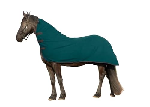 RESISTANCE Langlebiger und warmer weicher Fleece-Kontur-Kühler für Pferde, Größe XL (203,2 - 208,3 cm), Grün) von RESISTANCE