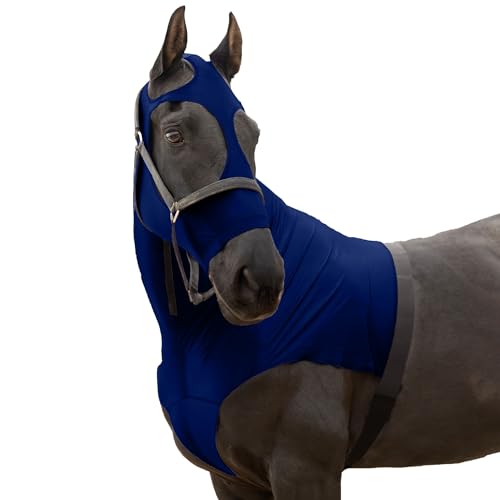 RESISTANCE Premium Horse Hood Pull On with Face - Horse Sleazy Slickers and Horse Care Sheet von RESISTANCE