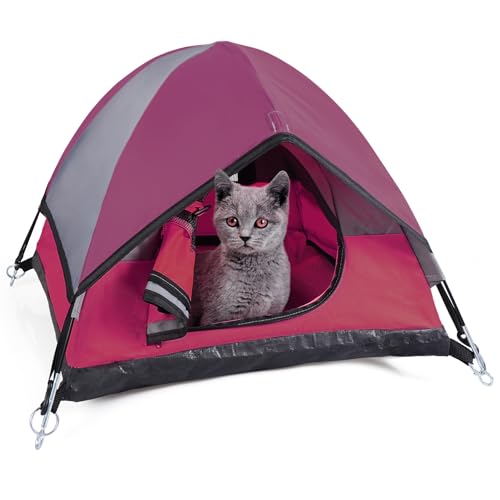 Katzen-Campingzelt, Katzenzelt Bett, Haustierzelt für Indoor-Katze und kleine Hunde, Mini-Zelt von RESTCLOUD