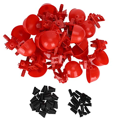 20pcs Automatische Hühnerwassererbecher | Roter Geflügeltrinker für Hühner/Tauben/Vögel | Einstellbarer Fluss & stabiles Design | Farm- und Haustiervorräte 20pcs Automatische Hühnerwassererbecher | Roter Geflügeltrinker für Hühner/Tauben/Vögel | Einstellbarer Fluss & stabiles Design | Farm- und Haustiervorräte von REXVTNS