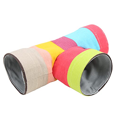 3 Way Hamster Tunnel | Rainbow Cloth Tube for Guinea Pigs/Chinchillas/Small Pets | Foldable Hideout & Play Tunnel | Sturdy Canvas Material 3 Way Hamster Tunnel | Rainbow Cloth Tube for Guinea Pigs/Chinchillas/Small Pets | Foldable Hideout & Play Tunnel | Sturdy Canvas Material von REXVTNS