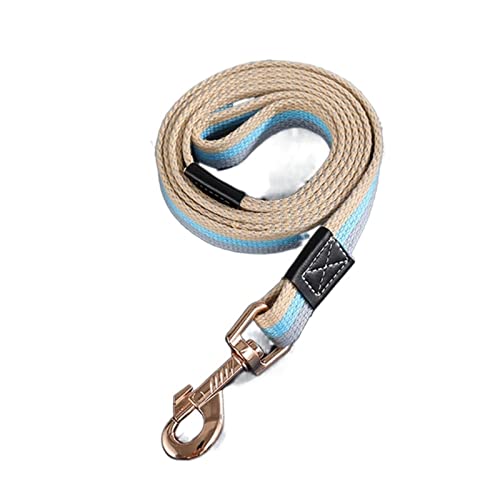 Grundlegende Hundeleine Langlebig Große Hundelauf-Trainingsleine Baumwolle Haustierleine for Kleine Mittelgroße Hunde Verlängertes Zugseil (Color : Blue, Size : 1.5cm Width (2.0M)) von REYNEM