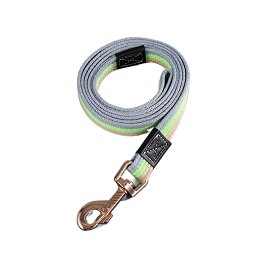 Grundlegende Hundeleine Langlebig Große Hundelauf-Trainingsleine Baumwolle Haustierleine for Kleine Mittelgroße Hunde Verlängertes Zugseil (Color : Green, Size : 2.0cm Width (1.5M)) von REYNEM