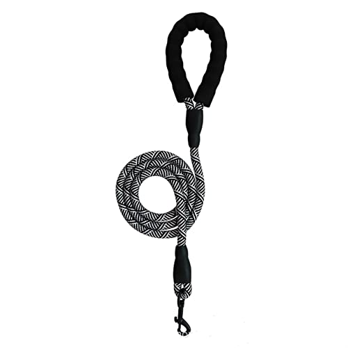 Strapazierfähiges, Reflektierendes Hundegeschirr for Hunde, Verstellbares Geschirr for Große Hunde, Gehgeschirr for Kleine, Mittelgroße Hunde (Color : Black White Rope, Size : XL) von REYNEM