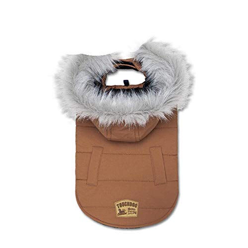 RFDFG Warme Haustierkleidung für Hundemode Gepolsterte Verdickungsplüsch Winterhundekleidung Hundemantel Jacke Hoodies Haustierhundekleidung, TDCL0216C, L. von RFDFG