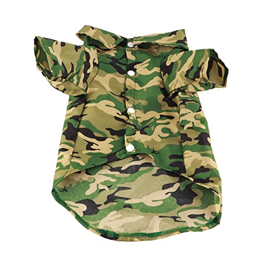 Camouflage-Hunde-Hemden, ATMUNGSAKTIVE Haustier-Sommer-T-Shirts FÜR KLEINE MITTLERE Haustiere (XL) von RGBGW