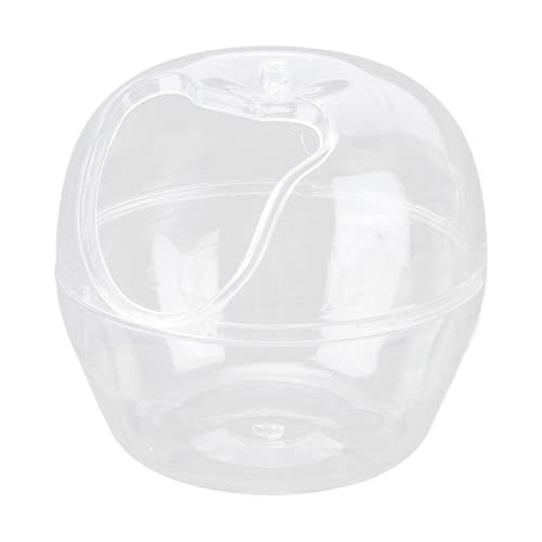 RGBGW Hamster-Sand-Badezimmer, APFELFÖRMIGE Toilette, DOPPELVERWENDUNG, GOLDEN Hamster-BADEWANNE, TRANSPARENTER Kleiner BADEBEHÄLTER (Large (9.4in)) von RGBGW