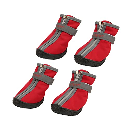 RGBGW Hundestiefel aus Gummi, atmungsaktiv, rutschfest, verschleißfest, Wanderschuhe für Hunde, Outdoor-Sport (1#) von RGBGW