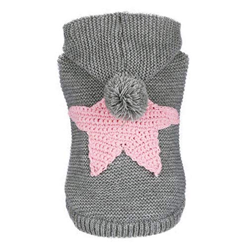 UKKD Hundemantel Kleidung Für Kleine Hunde-Kleidung Für Hundekostüme Winter-Hunde-Mantel-Jacke Verdicken Chihuahua Warme Kleidung Für Hündchen,Rosa,L von RHXWFDG