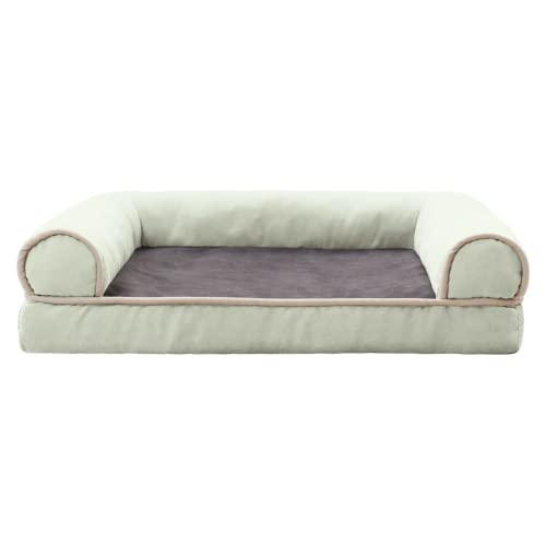 Pet Chat Hundesofa für kleine mittelgroße und sehr große Hunde, warm, dick und weich, für Haustiere, Frottee, Zwinger, für Katzen CF3020 (L(75 x 50), Hellgrün) von RICHRAIN