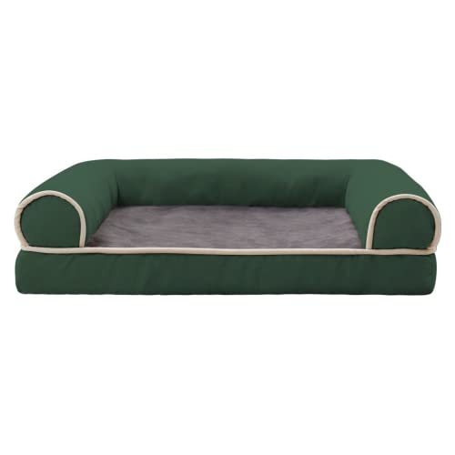 Pet Chat Hundesofa für kleine mittelgroße und sehr große Hunde, warm, dick und weich, für Haustiere, Frottee, Zwinger, für Katzen CF3020 (M(50 x 40), Grün) von RICHRAIN