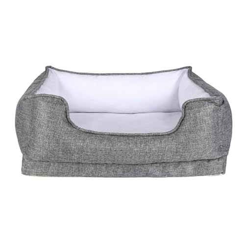 RICHRAIN Integriertes Hundesofa, Hundebett, Bequemes Bett Hunde Katzen, Herausnehmbarer Memory-Schaum,Bissbeständig, Für Alle Jahreszeiten Geeignet (L 78 * 63 * 28cm 15KG,Grey) von RICHRAIN