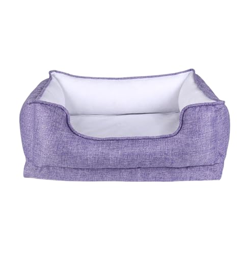 RICHRAIN Integriertes Hundesofa, Hundebett, Bequemes Bett Hunde Katzen, Herausnehmbarer Memory-Schaum,Bissbeständig, Für Alle Jahreszeiten Geeignet (L 78 * 63 * 28cm 15KG,Purple) von RICHRAIN