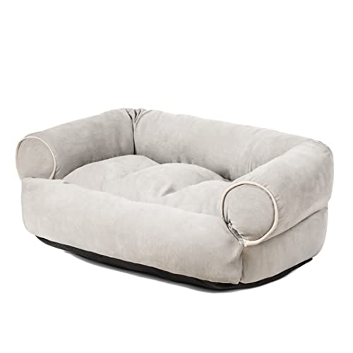 RICHRAIN Qualitäts-Haustier-Hundeschlafsofa Für Große Mittlere Kleine Hundesessel Für Welpen Winter Warmer Tiefer Schlaf Verdicken Hundehütte (2XL,hellgrau) von RICHRAIN