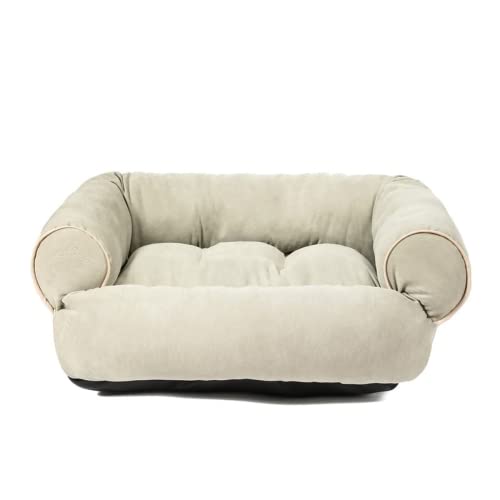 Richain Schlafsofa für Hunde, tiefer Schlaf, Katzenklo, hochwertig, Bett für Haustiere, dicker und warm im Winter, für kleine Katzen und Hunde (XL, Beige) von RICHRAIN