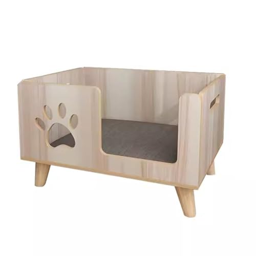 RIEJIN Moderne quadratische Haustierbett für Katzen oder kleine Hunde, Mini-Größe Hund Katze Bett Cozy Kitty Teddy Möbel einfach und robust, 2 Optionen verfügbar(Color:Style B) von RIEJIN