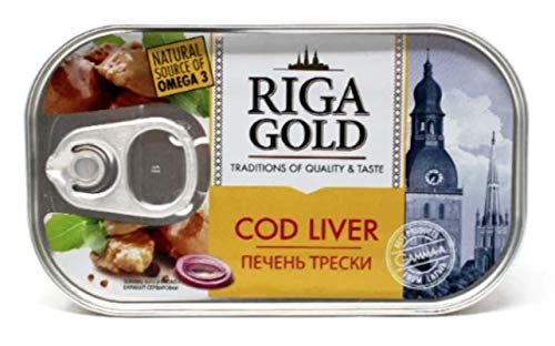 Dorschleber Riga Gold 12er Pack (12 x 121g) Fischkonserven von RIGA GOLD