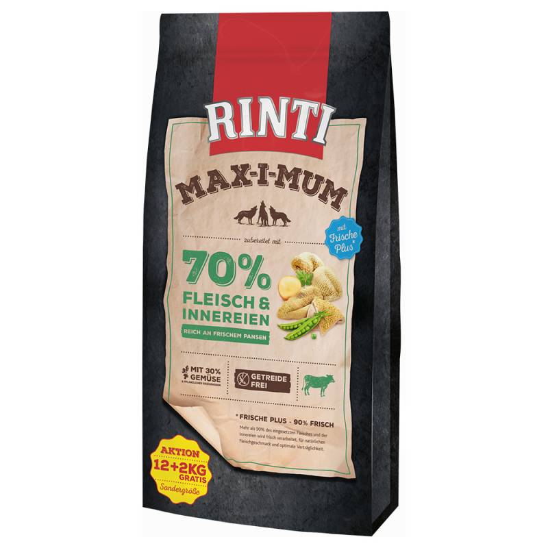 2 gratis! 14 kg RINTI Max-i-mum - Pansen von RINTI Max-i-mum