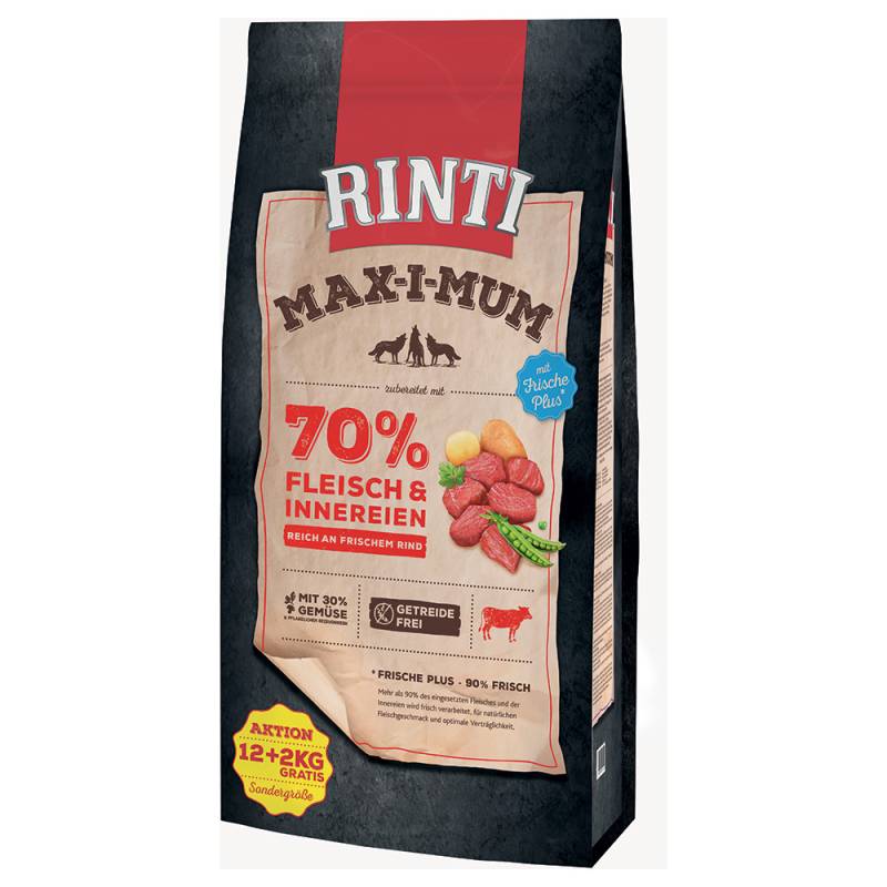 2 gratis! 14 kg RINTI Max-i-mum - Rind von RINTI Max-i-mum