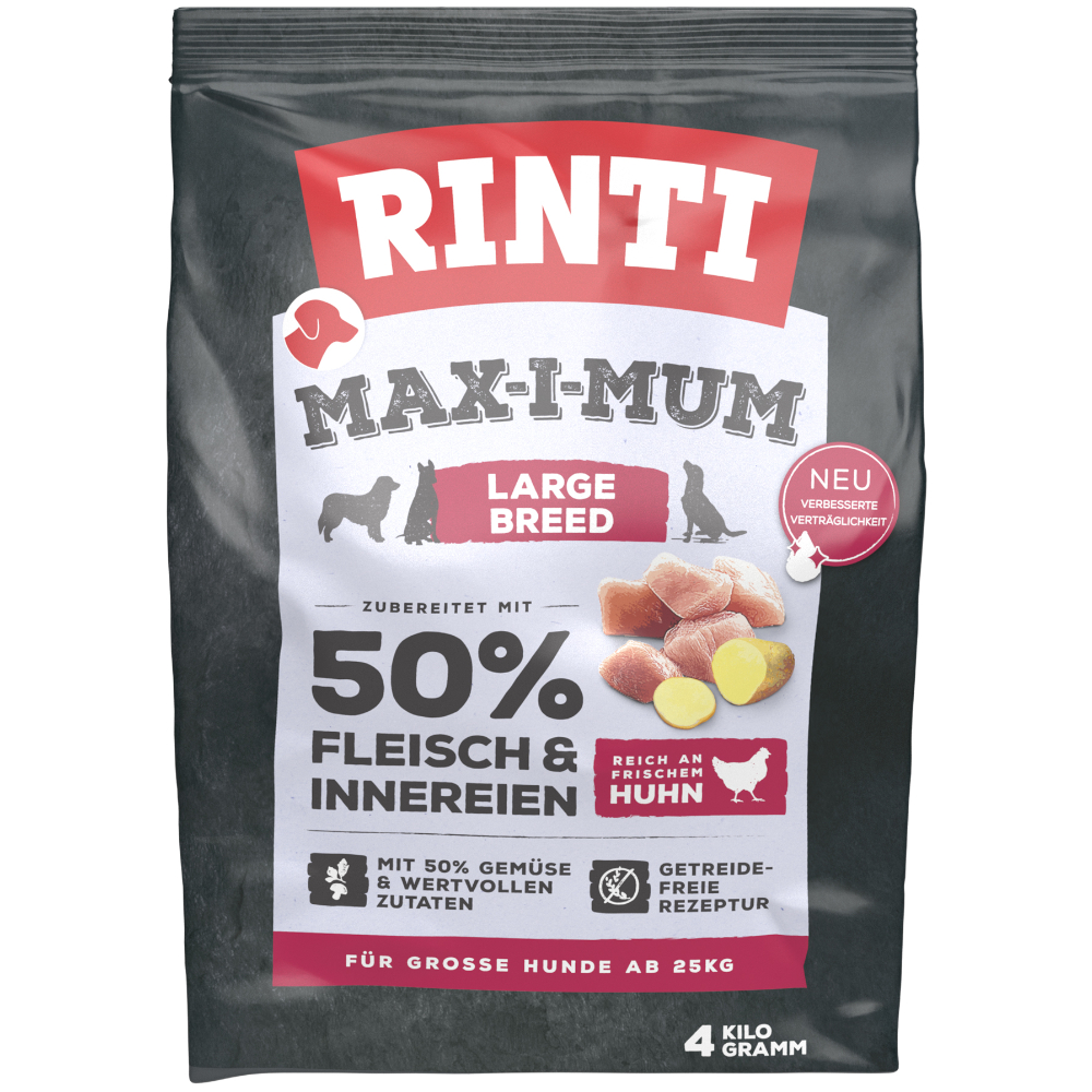 RINTI Max-I-Mum Large Breed Huhn - Sparpaket: 2 x 4 kg von RINTI Max-i-mum