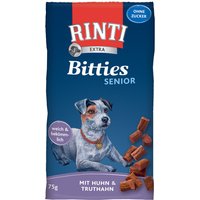 RINTI Bitties Senior Huhn & Truthahn - 12 x 75 g von Rinti