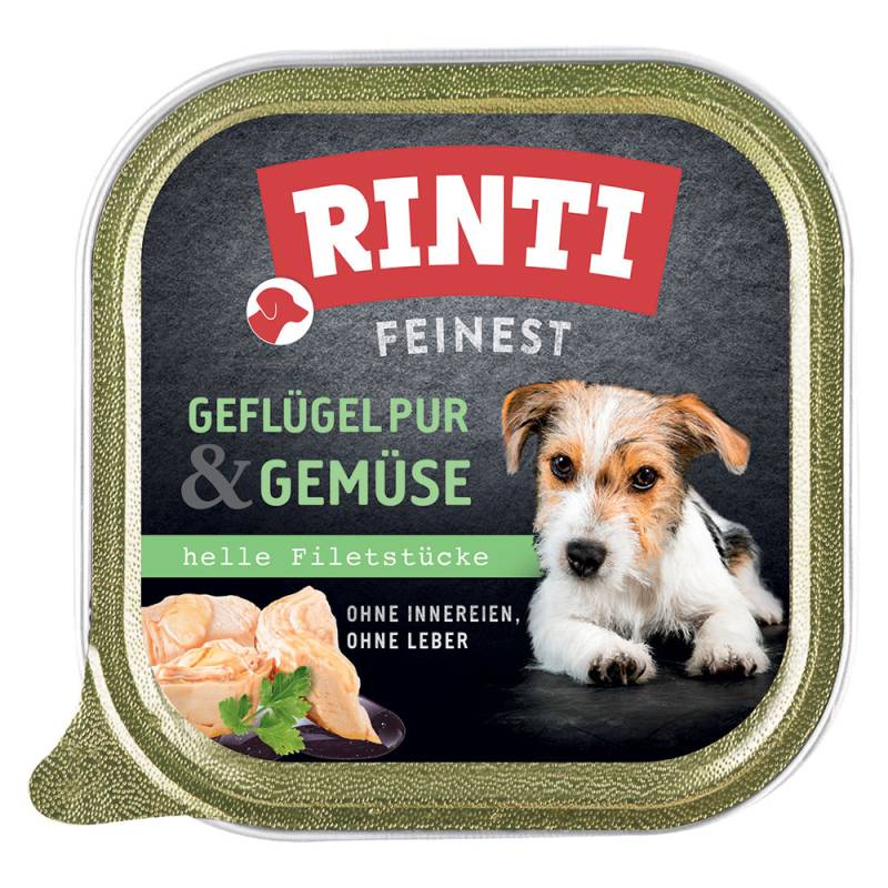 RINTI Feinest Schälchen 11 x 150 g - Geflügel & Gemüse von Rinti