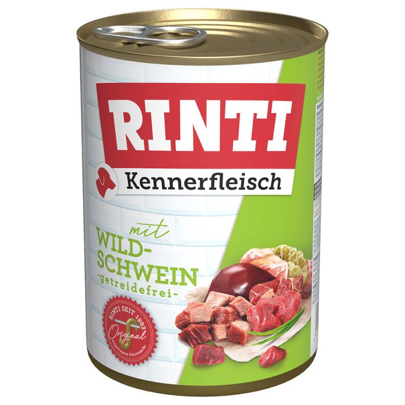 RINTI Kennerfleisch 6 x 400 g - Wildschwein von Rinti