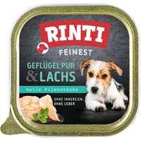 Sparpaket RINTI Feinest Schälchen 44 x 150 g - Geflügel & Lachs von Rinti