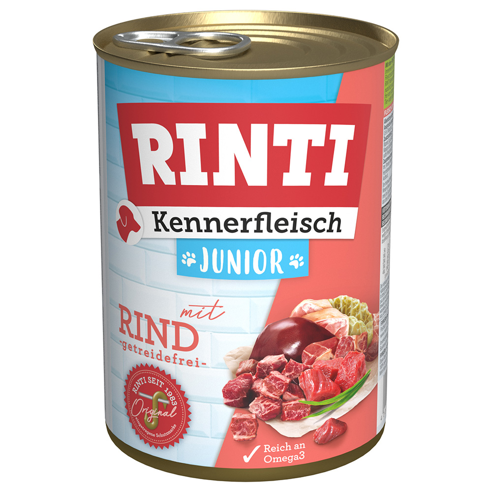 Sparpaket RINTI Kennerfleisch 12 x 400 g - Junior: Rind von Rinti